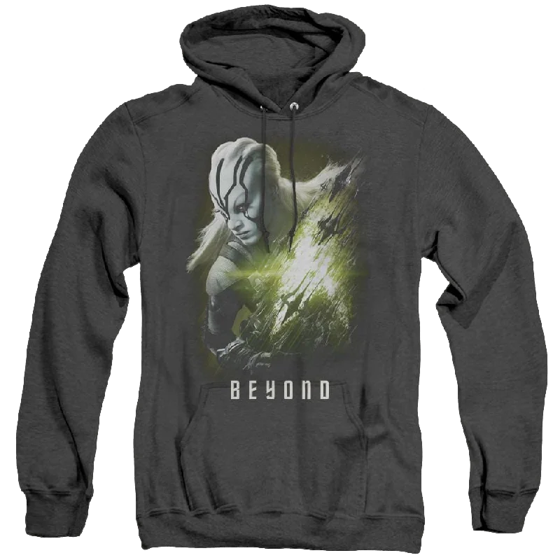 Star Trek Beyond Jaylah Poster - Heather Pullover Hoodie dolman Sleeve Top