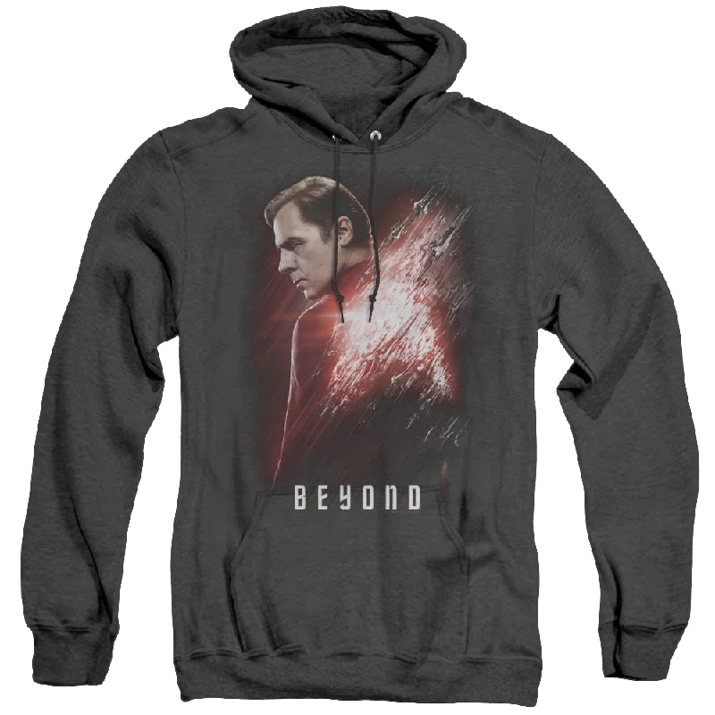 Star Trek Beyond Scotty Poster - Heather Pullover Hoodie Flutter Sleeve Feminine