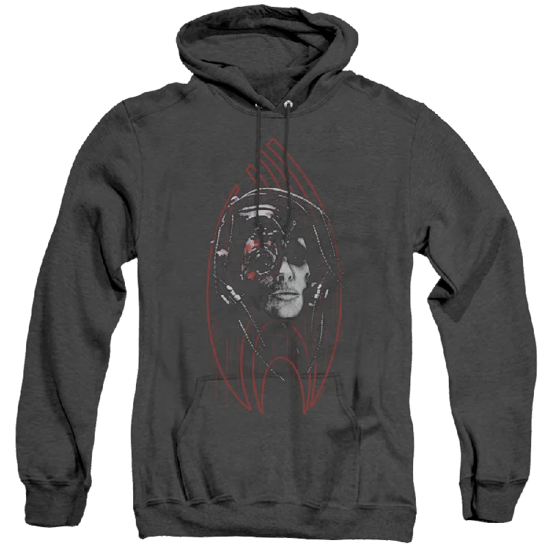 Star Trek The Next Generation Borg Construct - Heather Pullover Hoodie Box Sleeve Comfort Star Trek The Next Generation Borg Construct - Heather Pullover Hoodie Box Sleeve Comfort