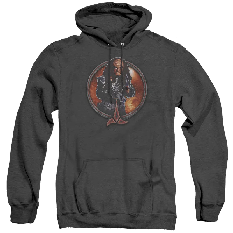 Star Trek The Next Generation Gowron - Heather Pullover Hoodie Faux Fur Trim