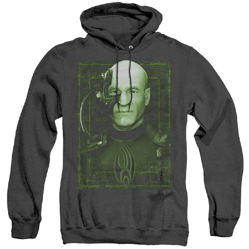 Star Trek The Next Generation Locutus Of Borg - Heather Pullover Hoodie Bell Sleeve Stylish Star Trek The Next Generation Locutus Of Borg - Heather Pullover Hoodie Bell Sleeve Stylish