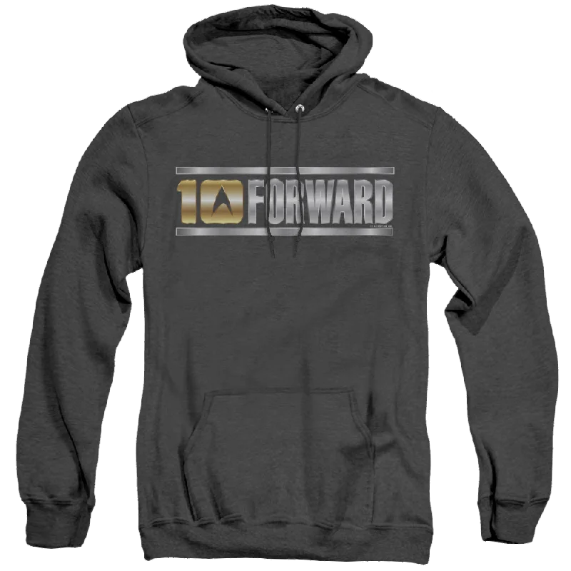 Star Trek The Next Generation Ten Forward - Heather Pullover Hoodie Ruffled Neck Pullover Star Trek The Next Generation Ten Forward - Heather Pullover Hoodie Ruffled Neck Pullover