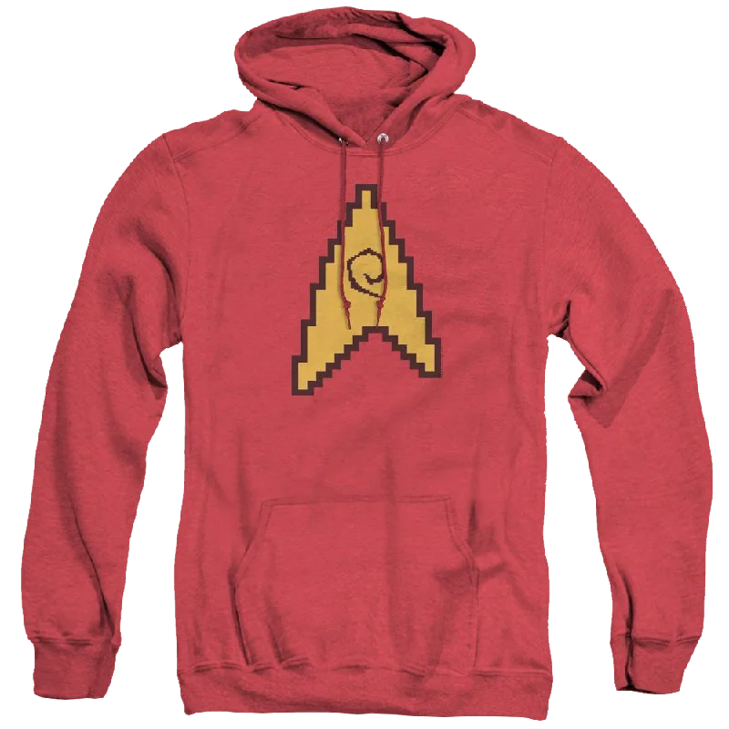 Star Trek The Original Series 8 Bit Engineering - Heather Pullover Hoodie Turtleneck Warm Pullover Star Trek The Original Series 8 Bit Engineering - Heather Pullover Hoodie Turtleneck Warm Pullover