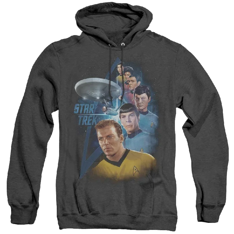 Star Trek The Original Series Among The Stars - Heather Pullover Hoodie Slim Sleeve Pullover Star Trek The Original Series Among The Stars - Heather Pullover Hoodie Slim Sleeve Pullover