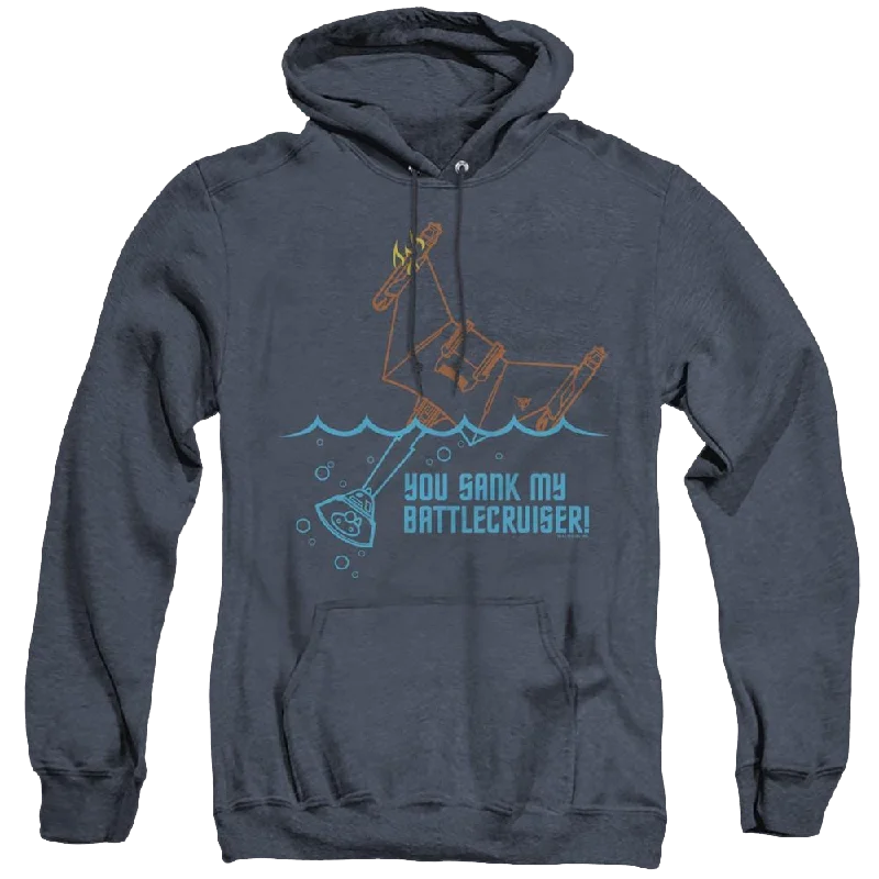 Star Trek The Original Series Battlecruiser - Heather Pullover Hoodie Lantern Sleeve Elegant Star Trek The Original Series Battlecruiser - Heather Pullover Hoodie Lantern Sleeve Elegant