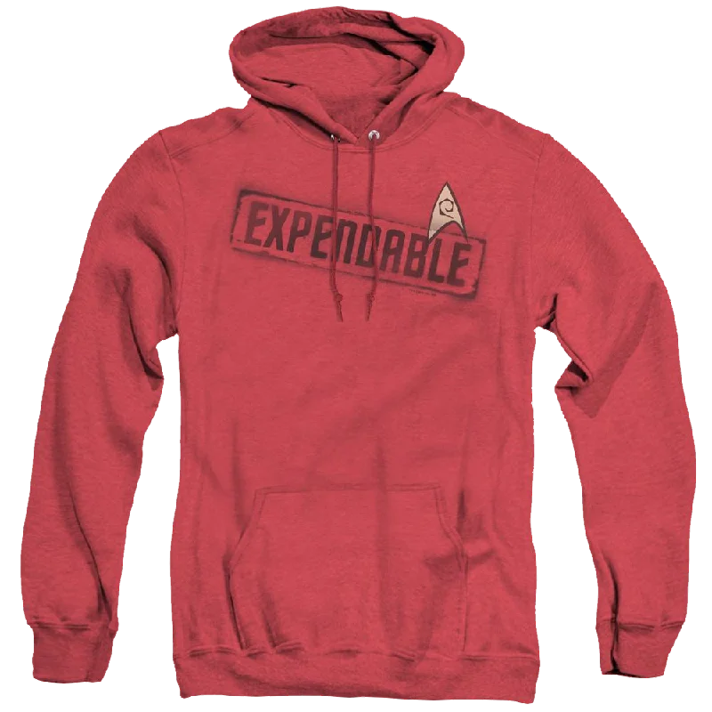 Star Trek The Original Series Expendable - Heather Pullover Hoodie Wrist Length Sleeve Star Trek The Original Series Expendable - Heather Pullover Hoodie Wrist Length Sleeve