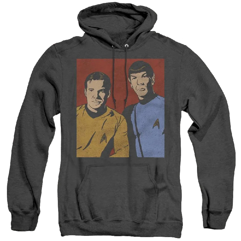 Star Trek The Original Series Friends - Heather Pullover Hoodie Mock Neck Pullover
