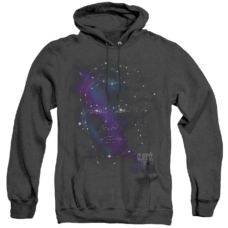 Star Trek The Original Series Kirk Constellations - Heather Pullover Hoodie Thick Cable Knit Star Trek The Original Series Kirk Constellations - Heather Pullover Hoodie Thick Cable Knit