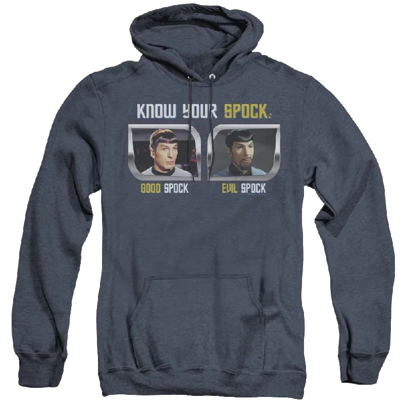 Star Trek The Original Series Know Your Spock - Heather Pullover Hoodie Spaghetti Sleeve Top Star Trek The Original Series Know Your Spock - Heather Pullover Hoodie Spaghetti Sleeve Top