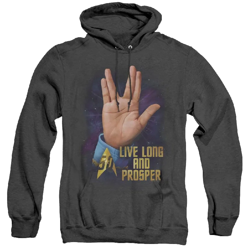 Star Trek The Original Series Llap 50 - Heather Pullover Hoodie Sheath Sleeve Elegant Star Trek The Original Series Llap 50 - Heather Pullover Hoodie Sheath Sleeve Elegant