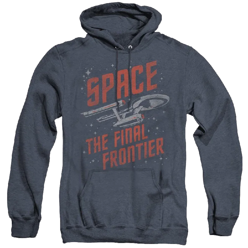 Star Trek The Original Series Space Travel - Heather Pullover Hoodie Soft Wool Sweater Star Trek The Original Series Space Travel - Heather Pullover Hoodie Soft Wool Sweater