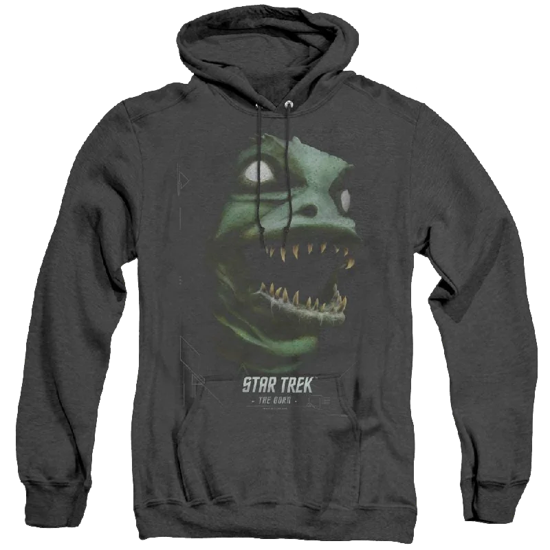 Star Trek The Original Series The Gorn - Heather Pullover Hoodie Leg Sleeve Comfort