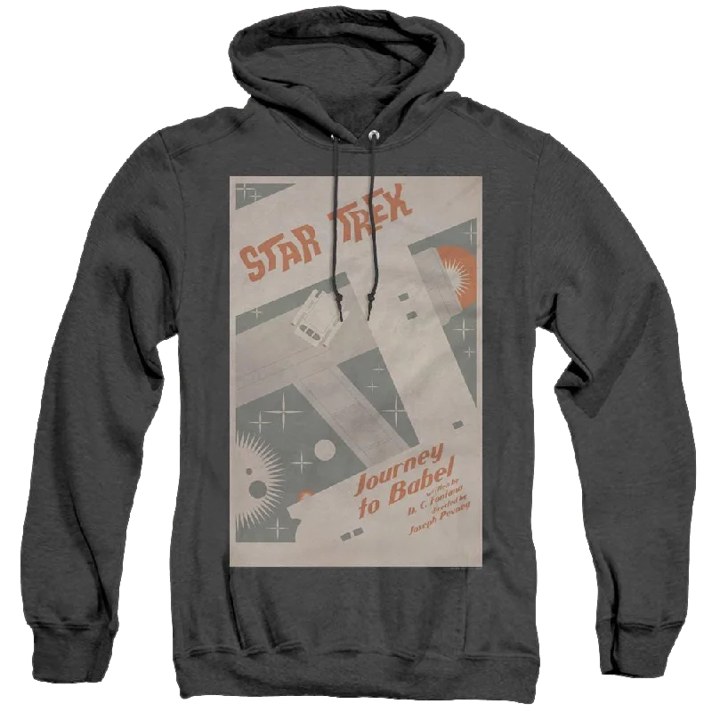 Star Trek The Original Series Tos Episode 39 - Heather Pullover Hoodie Lapel Neck Sweater Star Trek The Original Series Tos Episode 39 - Heather Pullover Hoodie Lapel Neck Sweater
