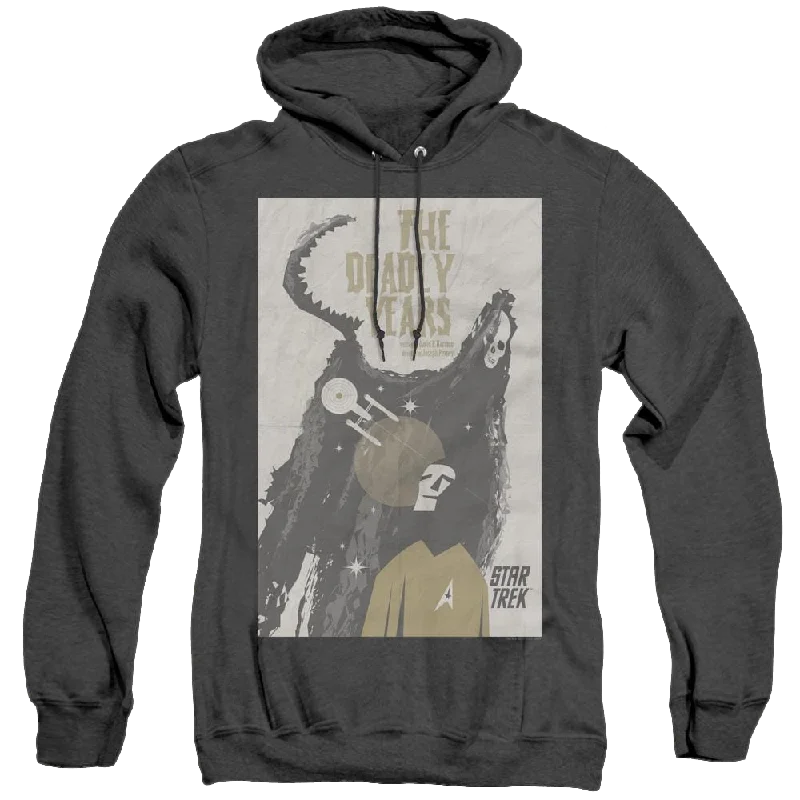 Star Trek The Original Series Tos Episode 41 - Heather Pullover Hoodie Keyhole Neck Pullover Star Trek The Original Series Tos Episode 41 - Heather Pullover Hoodie Keyhole Neck Pullover
