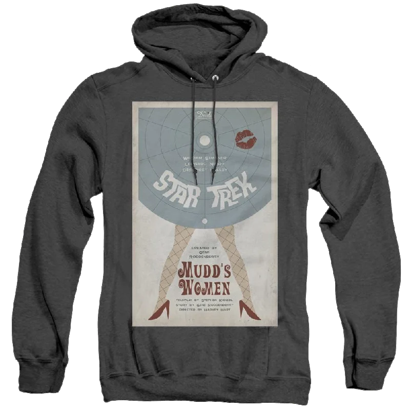 Star Trek The Original Series Tos Episode 6 - Heather Pullover Hoodie Fitted Ribbed Sweater Star Trek The Original Series Tos Episode 6 - Heather Pullover Hoodie Fitted Ribbed Sweater