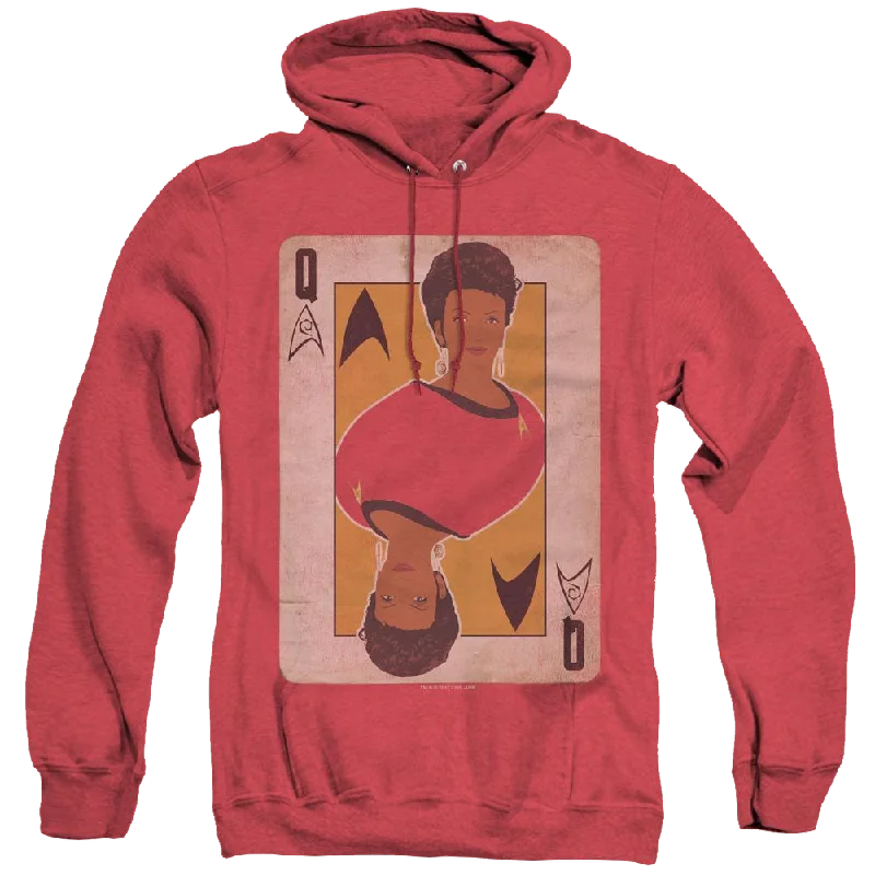 Star Trek The Original Series Tos Queen - Heather Pullover Hoodie Boat Neck Sweater