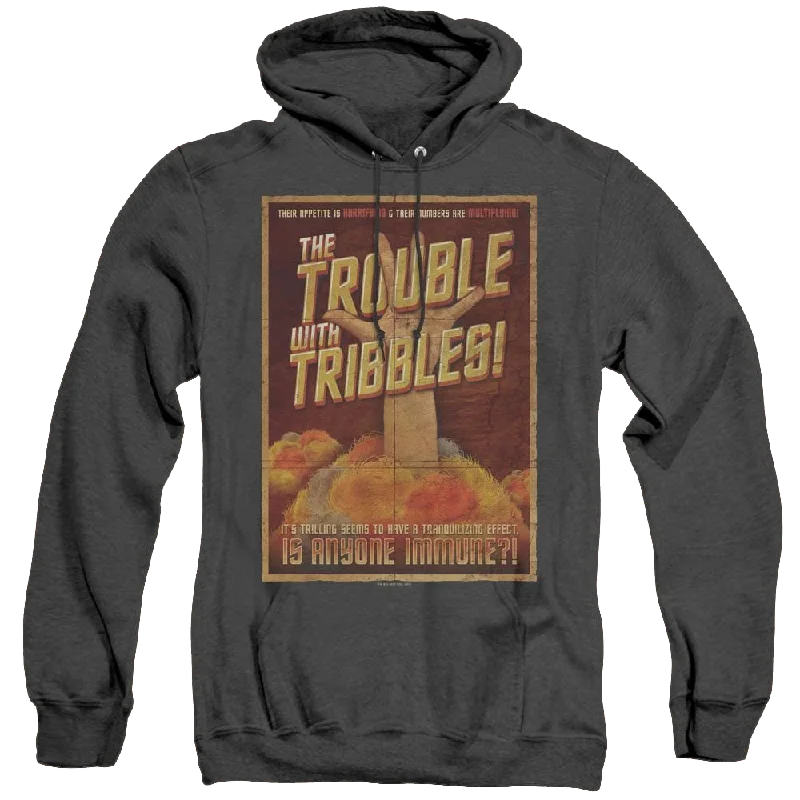 Star Trek The Original Series Tribbles: The Movie - Heather Pullover Hoodie Puff Sleeve Stylish Star Trek The Original Series Tribbles: The Movie - Heather Pullover Hoodie Puff Sleeve Stylish