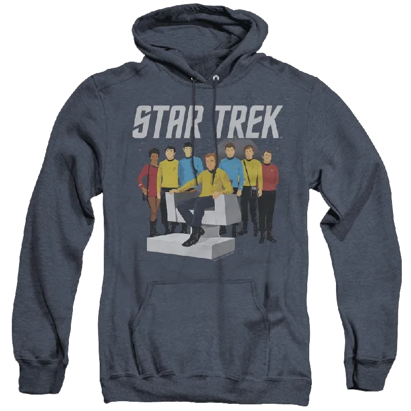 Star Trek The Original Series Vector Crew - Heather Pullover Hoodie Chenille Soft Sweater Star Trek The Original Series Vector Crew - Heather Pullover Hoodie Chenille Soft Sweater