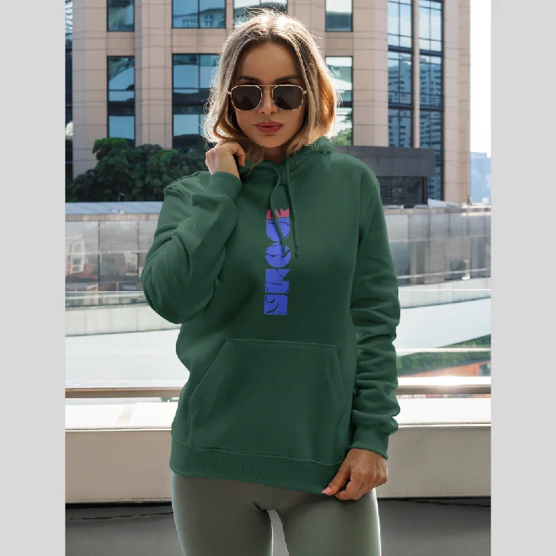 Stay Cozy and Chic with Our "DONE" Printed Women's Green Hoodie! Hoodie with Typography Text Message Stay Cozy and Chic with Our "DONE" Printed Women's Green Hoodie! Hoodie with Typography Text Message