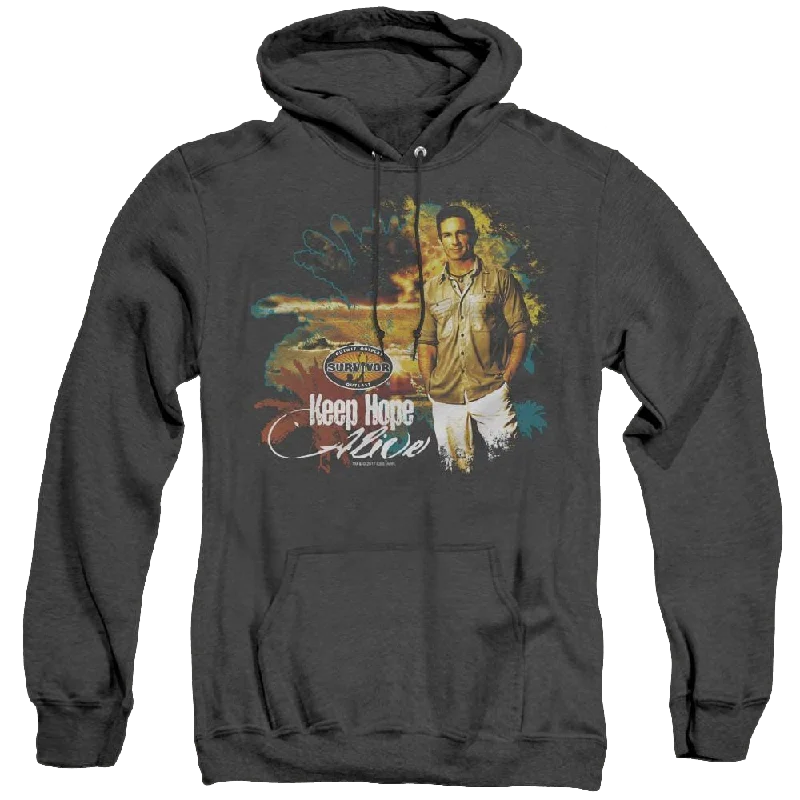 Survivor Keep Hope Alive - Heather Pullover Hoodie Surplice Neck Pullover