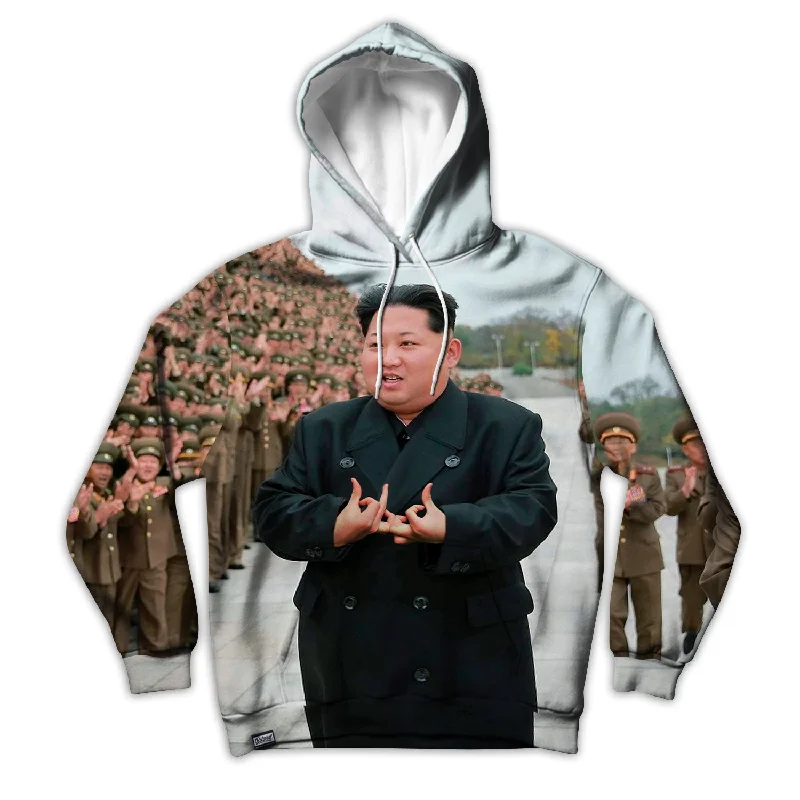 Suwoo Kim Relax Unisex Hoodie Hoodie with Sequins Glamorous Eye-catching