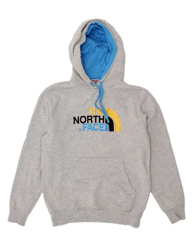THE NORTH FACE Mens Graphic Hoodie Jumper Small Grey Cotton Hoodie with Neon Bright Vibrant THE NORTH FACE Mens Graphic Hoodie Jumper Small Grey Cotton Hoodie with Neon Bright Vibrant