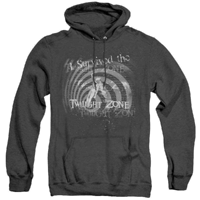 Twilight Zone, The I Survived - Heather Pullover Hoodie Three Quarter Sleeve