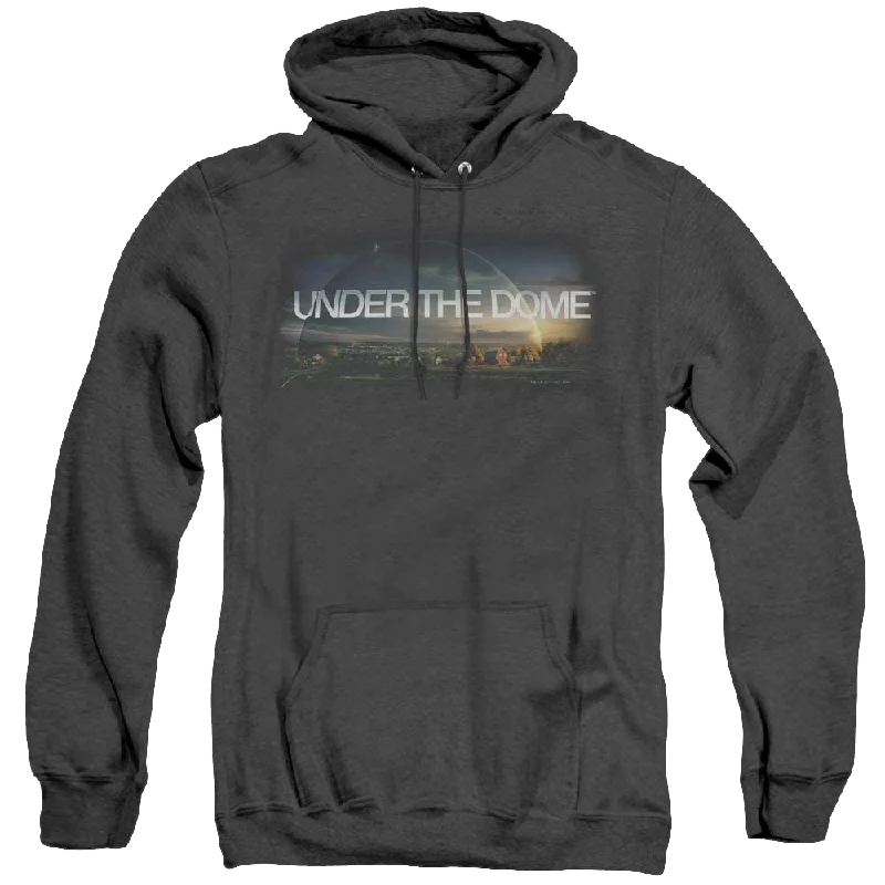 Under The Dome Dome Key Art - Heather Pullover Hoodie Fitted Ribbed Sweater