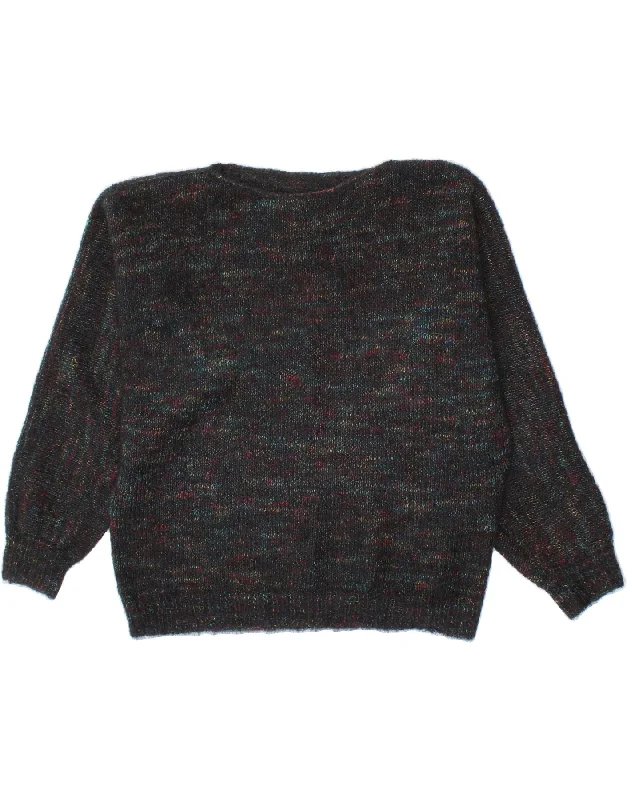 VINTAGE Womens Boat Neck Jumper Sweater UK 18 XL Black Rayon Fabric Velvet Fabric Corduroy Fabric VINTAGE Womens Boat Neck Jumper Sweater UK 18 XL Black Rayon Fabric Velvet Fabric Corduroy Fabric