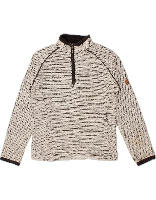 WEIRD FISH Womens Zip Neck Jumper Sweater UK 10 Small Grey Cotton Modern Contemporary Chic WEIRD FISH Womens Zip Neck Jumper Sweater UK 10 Small Grey Cotton Modern Contemporary Chic