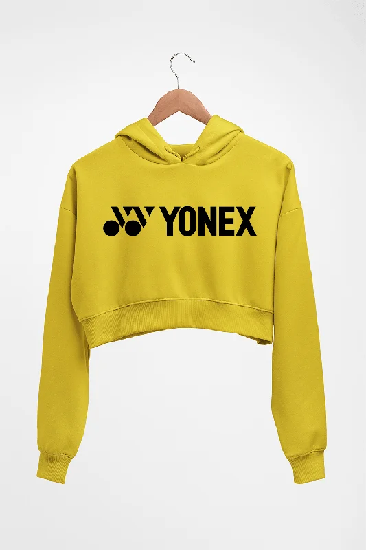Yonex Crop HOODIE FOR WOMEN Hoodie with Hem Patch Decorative Personalized