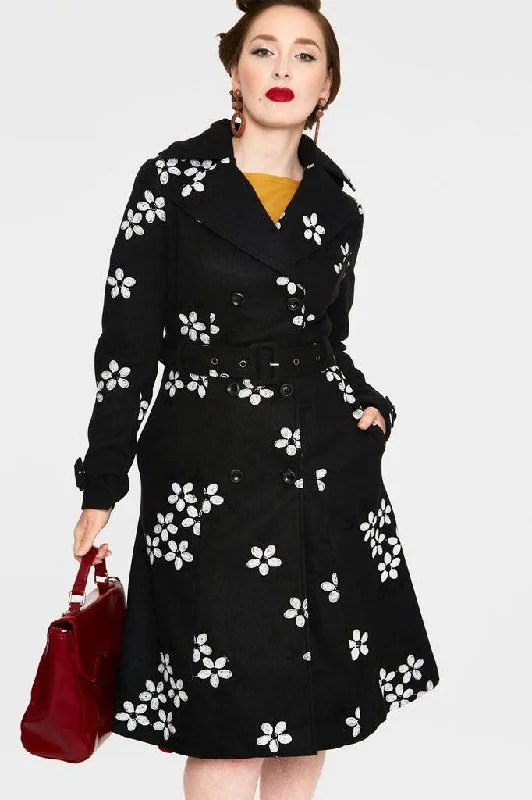 Marjorie Floral Trench Coat