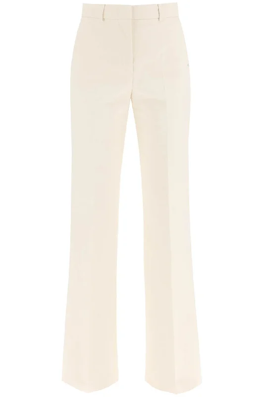 'canale' Cotton Trousers  - White Trousers Winter Warm