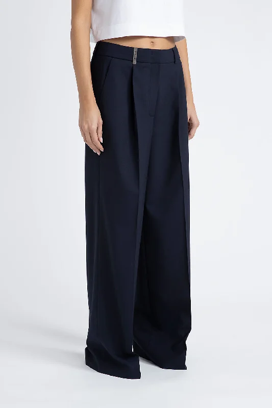 Technical wool palazzo trousers Trousers luxurious premium