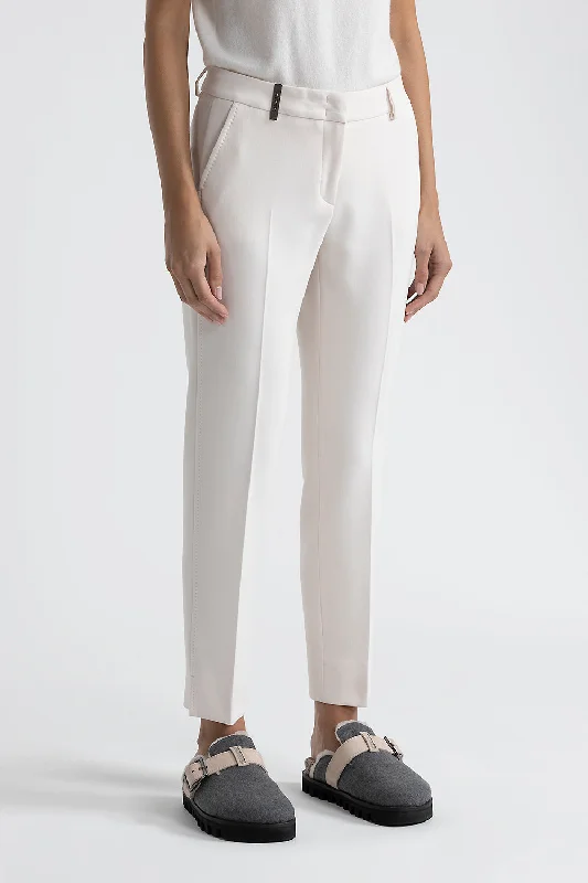 Iconic 4718 stretch viscose double cloth trousers Trousers Cargo pockets