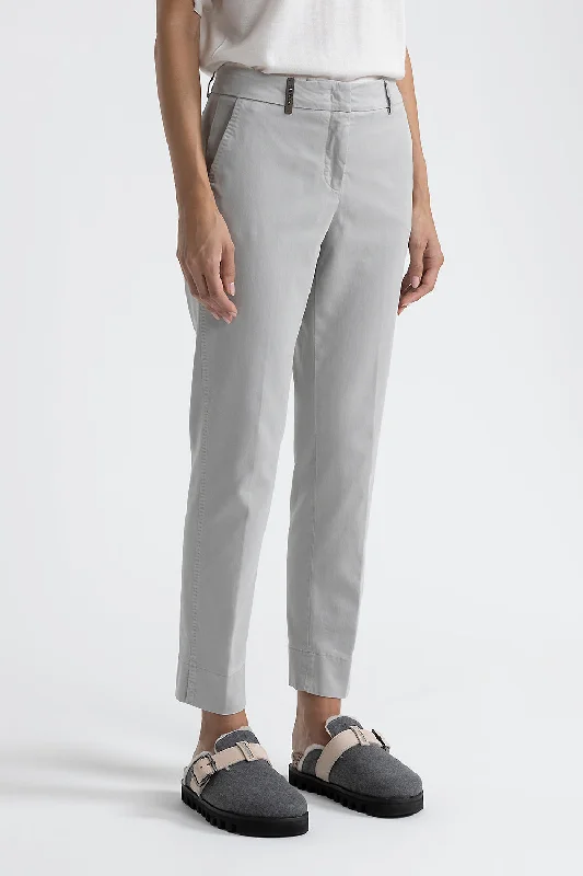 Iconic 4718 cotton silk gabardine and tencel trousers Trousers Fleece Cozy