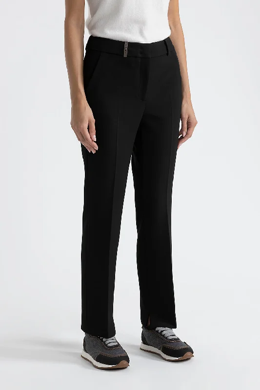 Stretch viscose-cotton trousers Trousers Trousers Formal