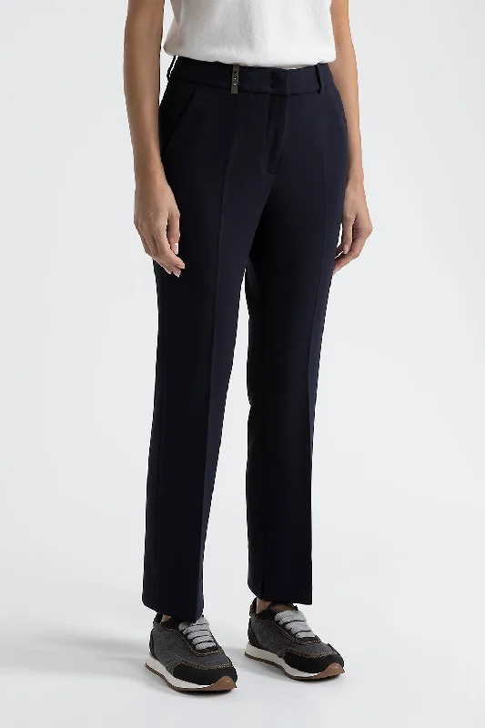 Stretch viscose-cotton trousers Trousers Gym Athletic