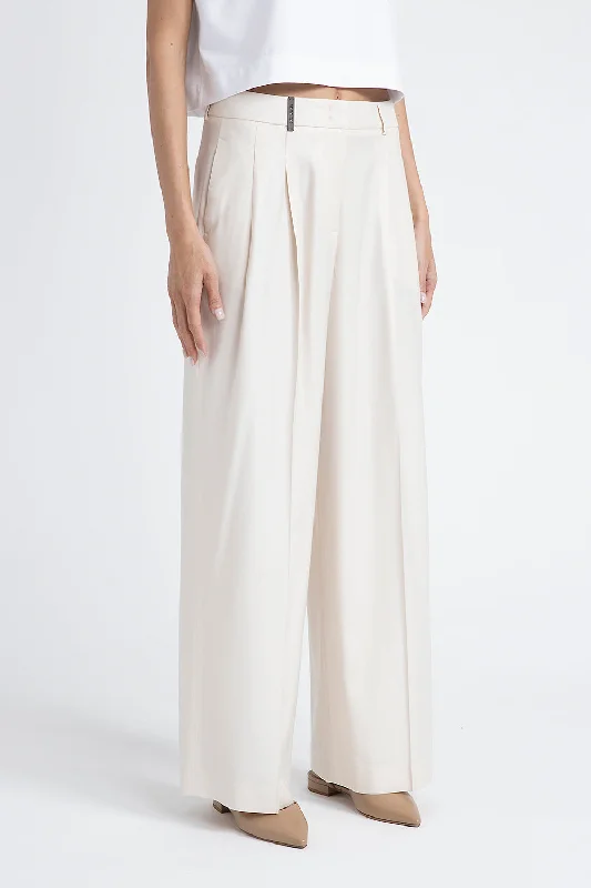 Wide twill trouser Trousers Party Sparkling