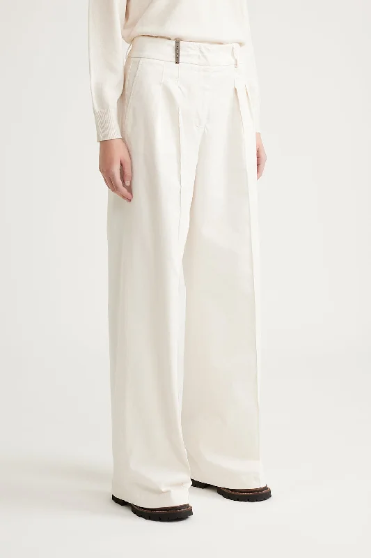 Pleated palazzo trousers Trousers sophisticated sleek