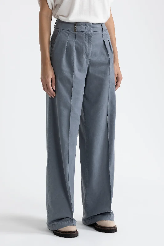 Pleated palazzo trousers Trousers cozy soft