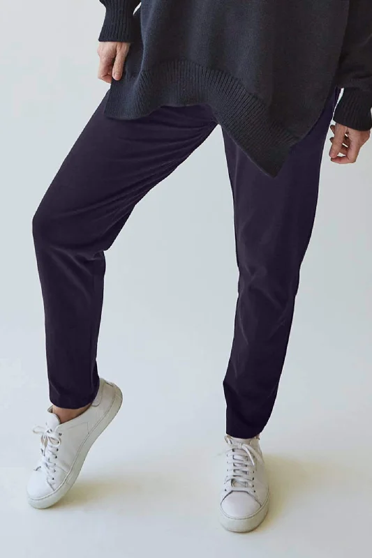 Chalk Brooke Smokey Charcoal Slim Fit Organic Jersey Trousers Trousers luxurious premium