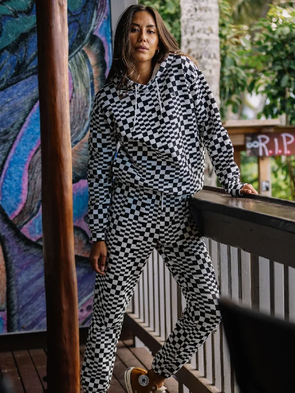 Check U Out Trousers - BLACK WHITE Trousers versatile all-occasion