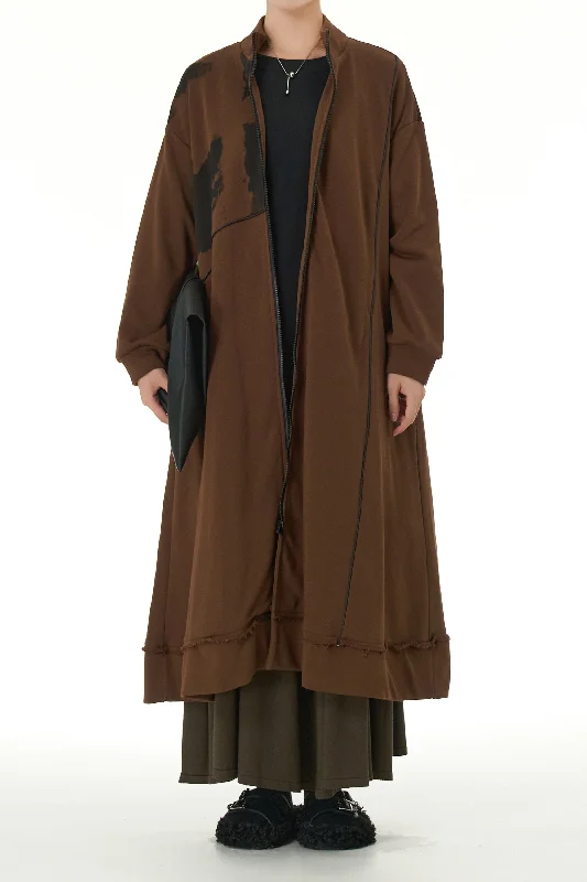 Espresso Eclipse Trench Coat Dress