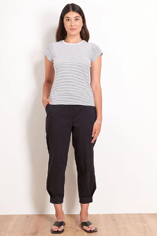 Foil 7376 Black Ankle Grazer Trousers Trousers Wedding White