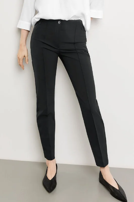 Gerry Weber 222003-66299 Black Slim Fit Trousers Trousers Recommended Stylist
