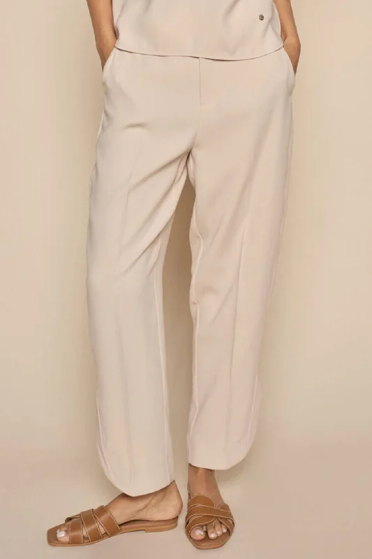 Mos Mosh 162960 MMEyli Cement Taupe Leia Straight Fit Hem Split Trousers Trousers New Arrival Mos Mosh 162960 MMEyli Cement Taupe Leia Straight Fit Hem Split Trousers Trousers New Arrival