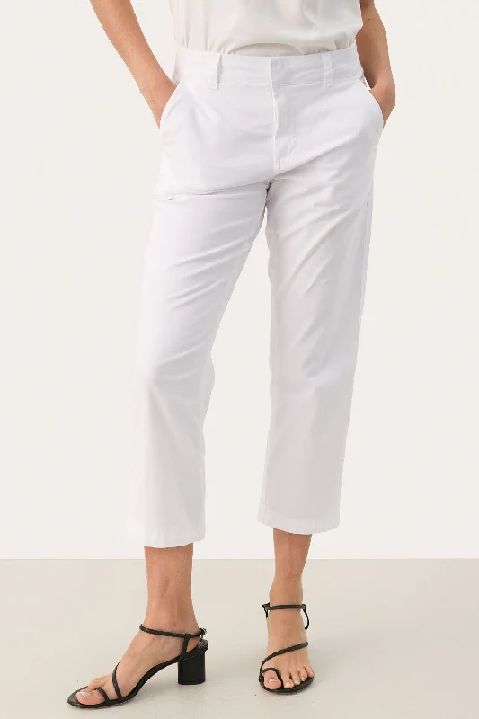 Part Two 30308589 SoffynsPW Bright White Cropped Trousers Trousers Bootcut Casual