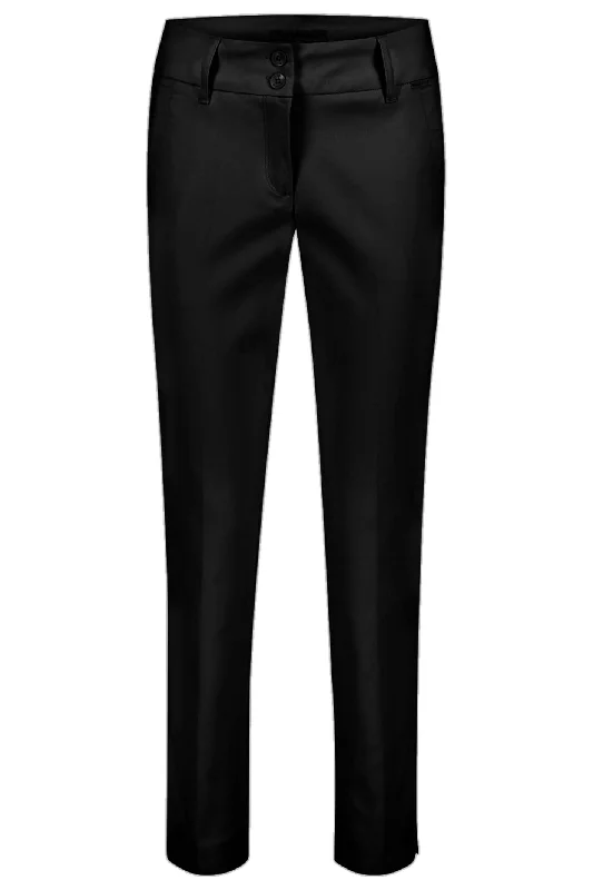 Red Button SRB4205 Diana Crop Black Smart Tapered Trousers Trousers Low Rise Relaxed Red Button SRB4205 Diana Crop Black Smart Tapered Trousers Trousers Low Rise Relaxed