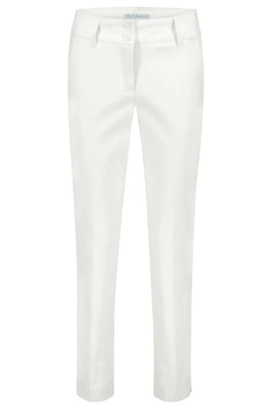 Red Button SRB4205 Diana Crop Off White Smart Tapered Trousers Trousers High Rise Slim Fit Red Button SRB4205 Diana Crop Off White Smart Tapered Trousers Trousers High Rise Slim Fit